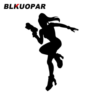 BLKUOPAR Samus Aran Armor Game Silhouette Автомобильные наклейки водонепроницаемой штамповки Модные Окна Багажник Ноутбук Бампер Защита двери автомобиля