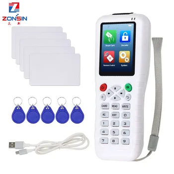 RFID Копировальный аппарат NFC Card Reader Писатель Дубликатор Cloner 125 кГц 13,56 Rfid Брелок Программатор T5577 UID Перезаписываемые Карты-ключи USB