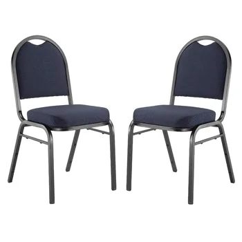 (Комплект из 2-х) Складное кресло с тканевой обивкой премиум-класса серии NPS® 9200, темно-синее Сиденье cadeira para escritório