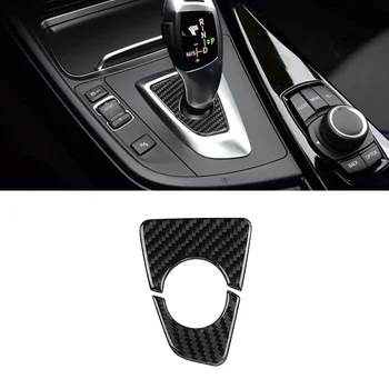 для BMW 3 серии 3GT F30 F32 F34 F36 2013-2019 Отделка центральной панели переключения передач автомобиля из углеродного волокна