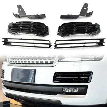 6шт Решетка Переднего Бампера Автомобиля Гриль Вставка LR046709 Для Land Rover Range Rover 2013 2014 2015 2016 2017 Черный ABS Пластик