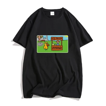 Футболка The Duck Song Got Any Grapes, дышащие футболки из 100% хлопка, графическая футболка для мальчиков / девочек, одежда Four Seasons, милая футболка с аниме