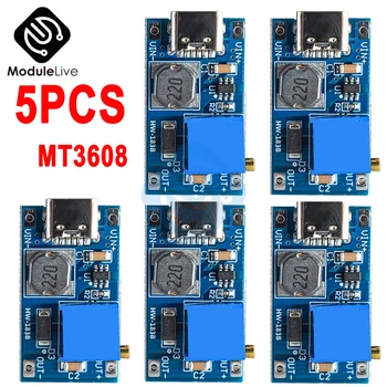 5ШТ DC-DC MT3608 Повышающий Преобразователь MAX 2A Step Up Плата Регулятора Напряжения Micro USB от 2V-24V до 5V 9V 12V 28V Модуль Питания
