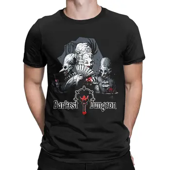 Мужская футболка в готическом стиле Darkest Dungeon video game, хипстерские футболки из 100% хлопка, футболка с круглым вырезом и коротким рукавом, одежда больших размеров