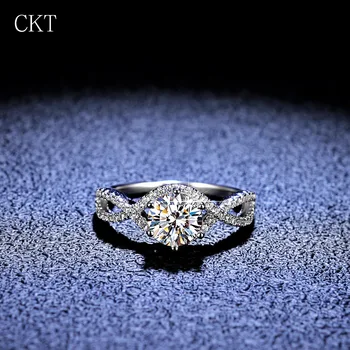 Роскошное платиновое кольцо PT950 Proposal с бриллиантом D-цвета высокой четкости, кольца с муассанитом, обручальное кольцо, ювелирные изделия для женщин