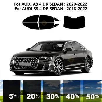 Предварительно Обработанная нанокерамика Комплект для УФ-тонировки автомобильных окон Автомобильная Пленка для окон AUDI A8 4 DR СЕДАН 2020-2022