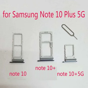Sim-Лоток Держатель SD-карты Для Samsung Note 10 Plus 10 + 5G Galaxy Note10 Оригинальный Корпус Телефона Слот Для Адаптера Micro SD-карты