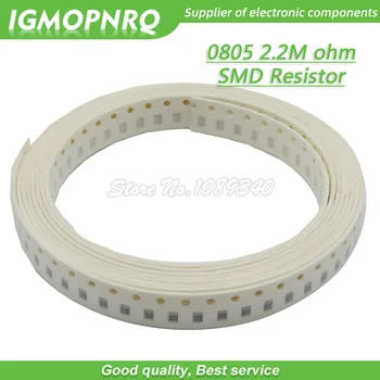 300шт 0805 SMD резистор 2,2 М Ом Чип-резистор 1/8 Вт 2,2 М 2М2 Ом 0805-2.2 М