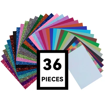 Подарочный набор SUNICE DIY разных цветов-Теплопередающий винил включает 32 цвета размером 12 