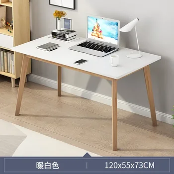 Официальный новый стол SH Aoliviya на ножках из массива дерева в скандинавском стиле, Простой Компьютерный стол в аренду для дома, спальни, Студенческий Простой Одноместный